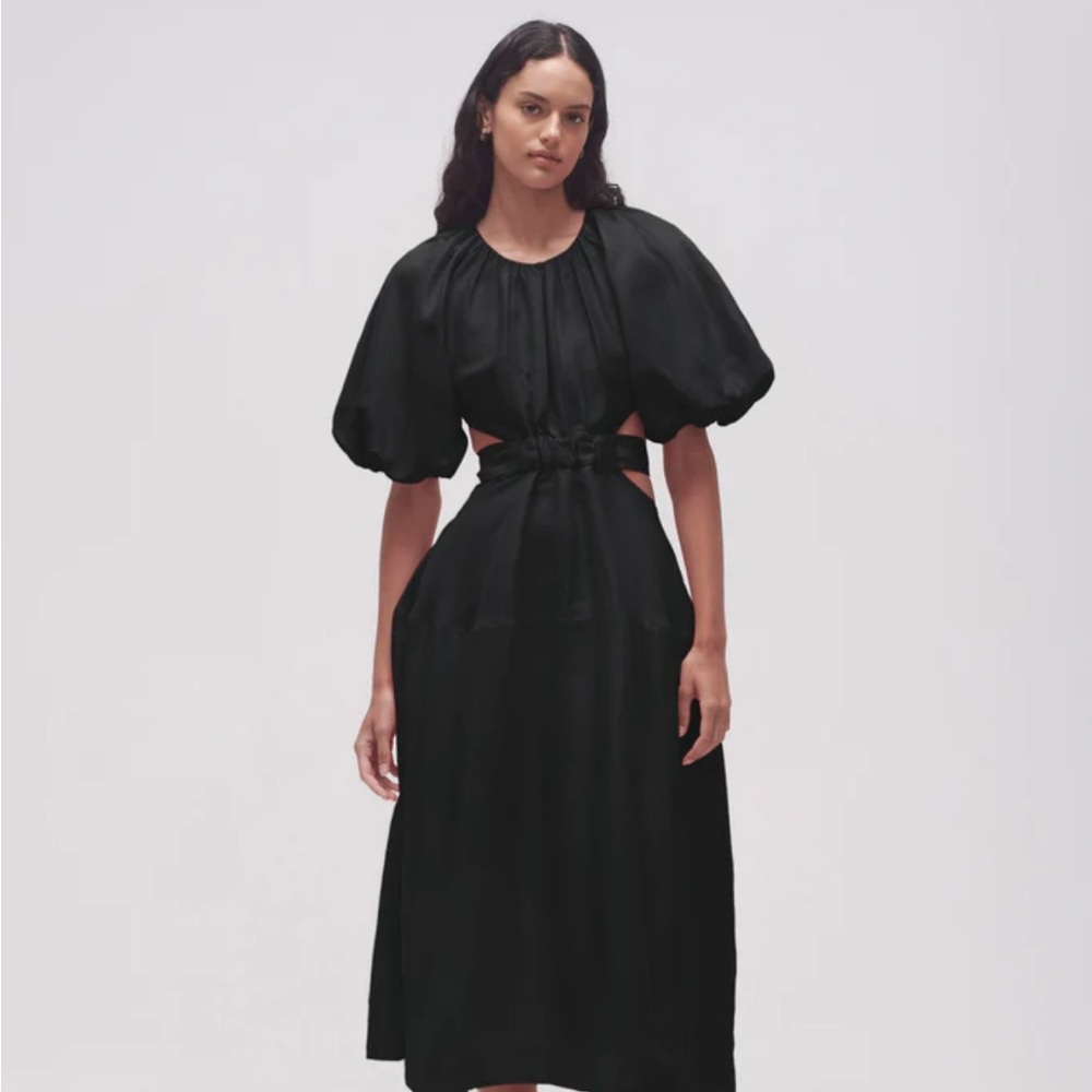 AJE Mimosa Cut Out Midi Dress